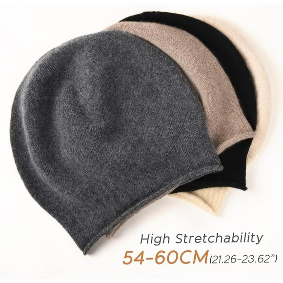 ✨ Furtalk Slouchy Beanies Women Grey Winter Soft Warm Knitting Skull Beanies - Picture 3 of 7